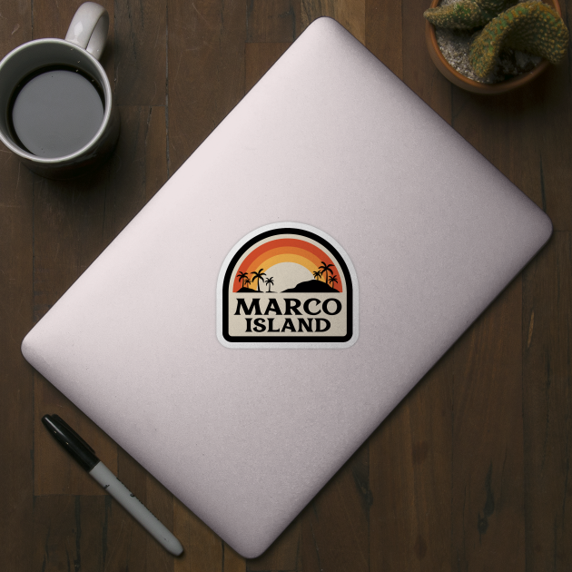 Marco Island Retro by victoria@teepublic.com